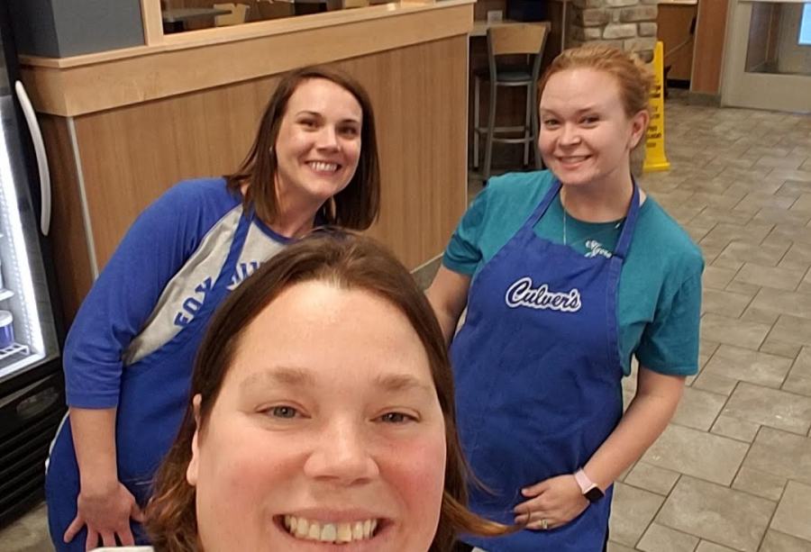 Volunteering at Culver's Night for the Fox River Grove PTO
